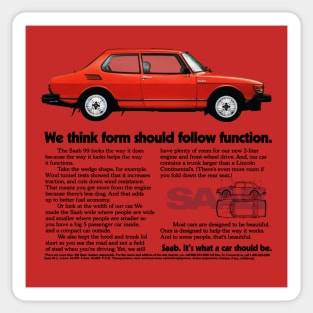 SAAB 99 - advert Sticker